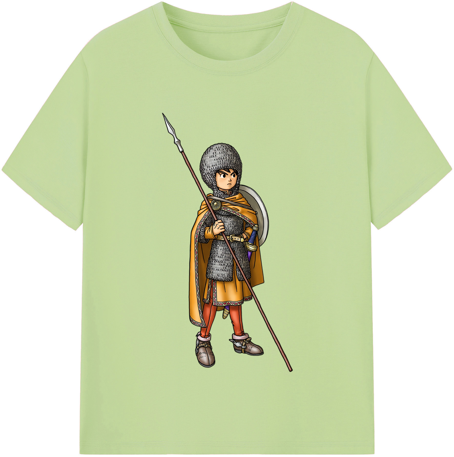 （画像用） ドラゴンクエスト Doragon Kuesuto Dragon Quest 綿100％半袖Tシャツ（フロントプリント）